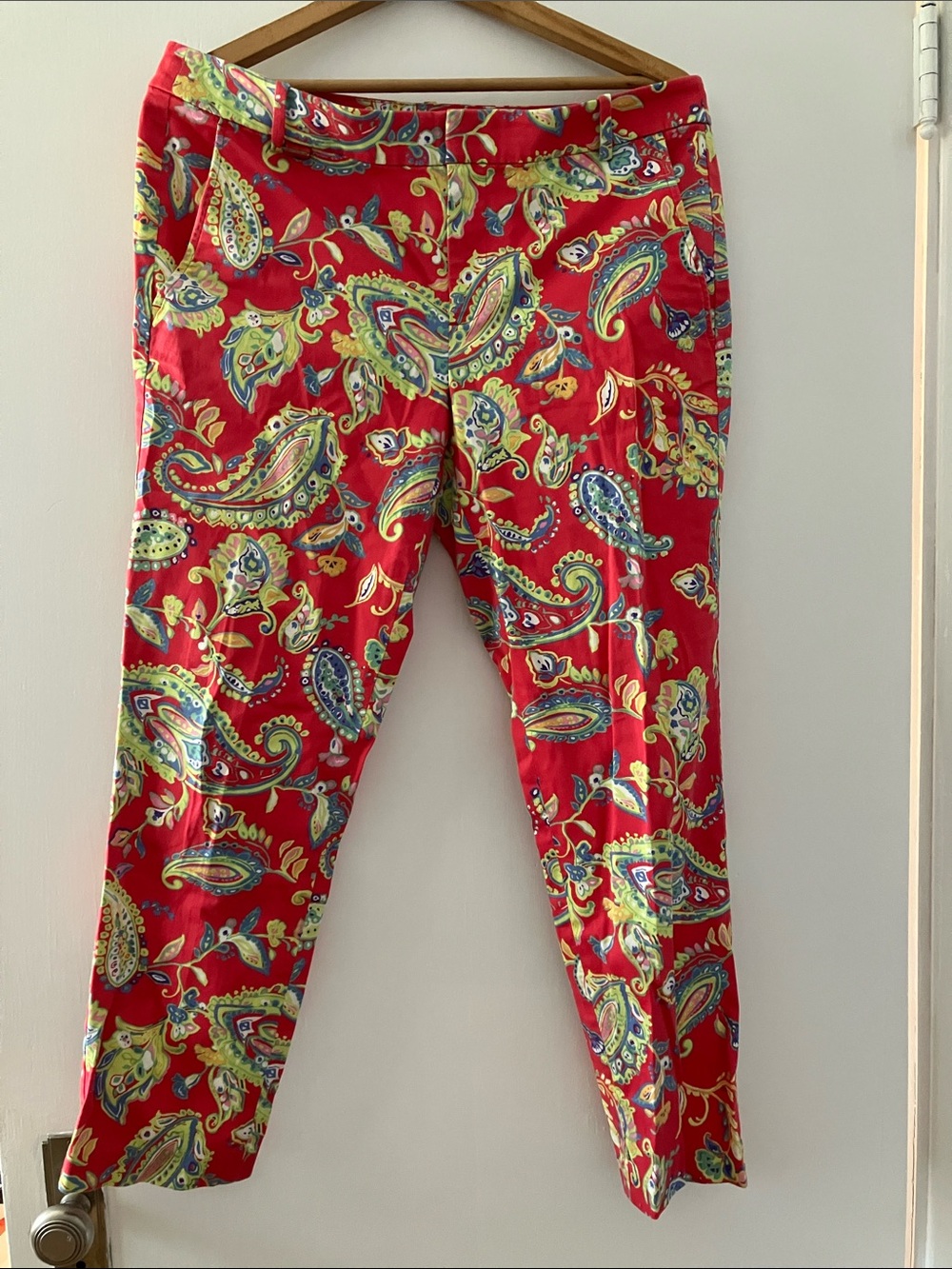 Ralph Lauren Red Paisley-Print Golf Shorts